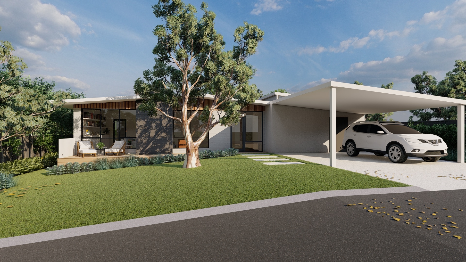 6 Williams Court Melville - Frontyard render 3.02.21_33 - Photo