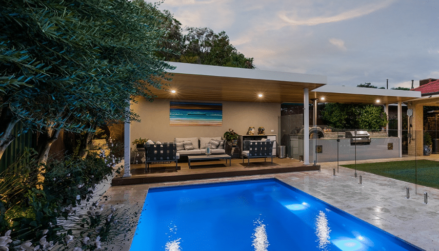 Pool landscape design Perth